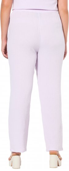Ulla Popken Muslin Pull On Pants Purple - Džinsi & Bikses Lielos Izmēros – Plus Size - 