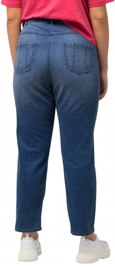 Ulla Popken Rhinestone Detail Stretch Fit Skinny Jeans Blue Denim - Džinsi & Bikses Lielos Izmēros – Plus Size - 