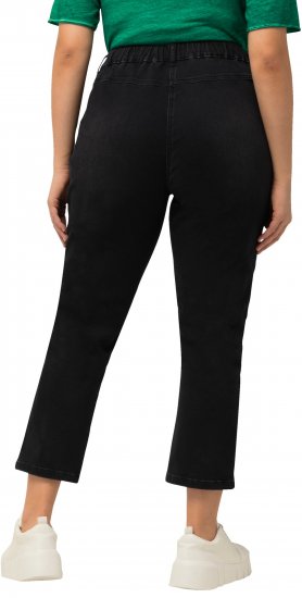 Ulla Popken Sienna Crop Stretch Jeans Black - Džinsi & Bikses Lielos Izmēros – Plus Size - 