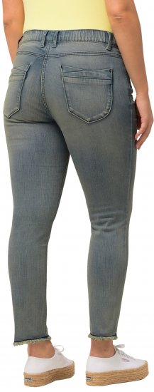 Ulla Popken Fringed Hem Sarah Jeans Blue - Džinsi & Bikses Lielos Izmēros – Plus Size - 