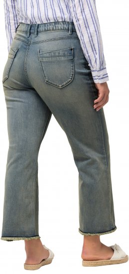 Ulla Popken Fringed Leg Mandy Jeans Blue - Džinsi & Bikses Lielos Izmēros – Plus Size - 