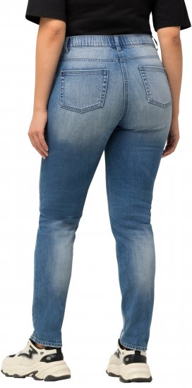 Ulla Popken Distressed Stretch Fit Sarah Jeans Blue - Džinsi & Bikses Lielos Izmēros – Plus Size - 