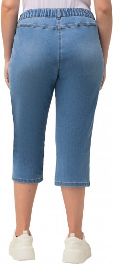 Ulla Popken Sienna Stretch Denim Capris Blue - Džinsi & Bikses Lielos Izmēros – Plus Size - 