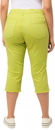 Ulla Popken Stretch Fit Raw Hem Capris Pistachio - Džinsi & Bikses Lielos Izmēros – Plus Size - 