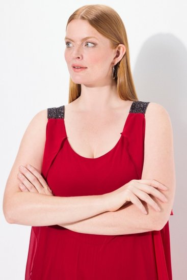 Ulla Popken Layered Chiffon Jumpsuit - Jumpsuit - Kombinezoni Lielos Izmēros