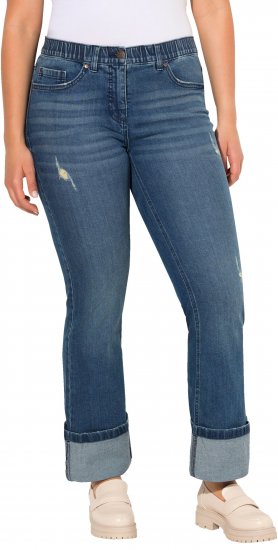 Ulla Popken Wide Cuff Stretch Fit Jeans Blue Denim - Džinsi & Bikses Lielos Izmēros – Plus Size - 