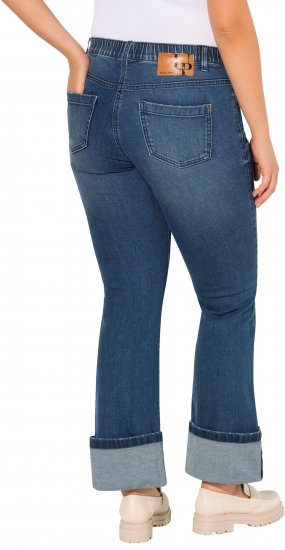 Ulla Popken Wide Cuff Stretch Fit Jeans Blue Denim - Džinsi & Bikses Lielos Izmēros – Plus Size - 
