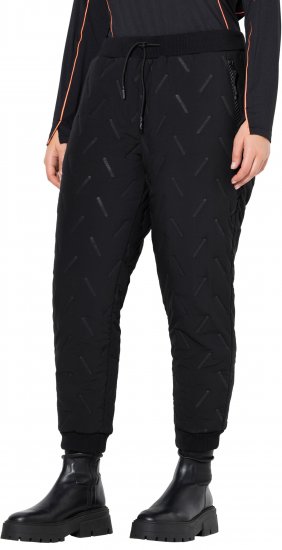Ulla Popken Triple Function Pants Black - Džinsi & Bikses Lielos Izmēros – Plus Size - 