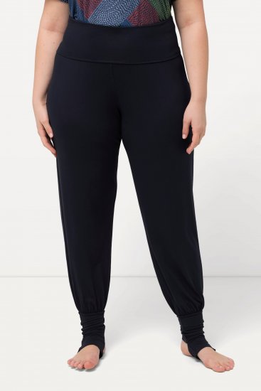 Ulla Popken Stirrup Yoga Pants Navy - Džinsi & Bikses Lielos Izmēros – Plus Size - 