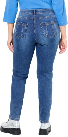 Ulla Popken Lightly Distressed Slim Leg Jeans Blue - Džinsi & Bikses Lielos Izmēros – Plus Size - 