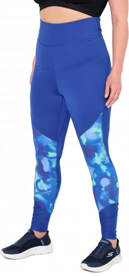 Ulla Popken Quick Dry Abstract Print Leggings Blue - Džinsi & Bikses Lielos Izmēros – Plus Size - 