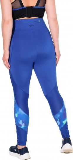 Ulla Popken Quick Dry Abstract Print Leggings Blue - Džinsi & Bikses Lielos Izmēros – Plus Size - 