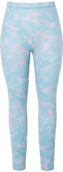 Ulla Popken Wave Print Ski Leggings Blue - Džinsi & Bikses Lielos Izmēros – Plus Size - 