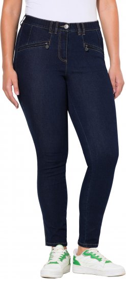 Ulla Popken High Waisted Stretch Fit Jeans Denim Blue - Džinsi & Bikses Lielos Izmēros – Plus Size - 
