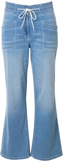 Ulla Popken Patch Pocket Elastic Waist Jeans Blue - Džinsi & Bikses Lielos Izmēros – Plus Size - 
