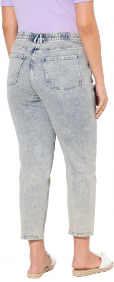 Ulla Popken Tapered Leg Mom Jeans Blue Denim - Džinsi & Bikses Lielos Izmēros – Plus Size - 