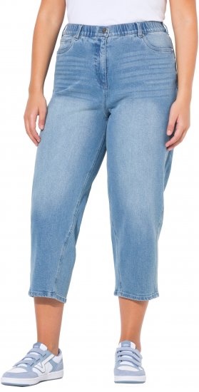 Ulla Popken Tapered Leg Mom Jeans Blue - Džinsi & Bikses Lielos Izmēros – Plus Size - 