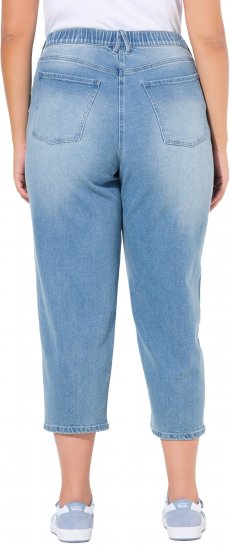 Ulla Popken Tapered Leg Mom Jeans Blue - Džinsi & Bikses Lielos Izmēros – Plus Size - 