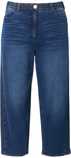 Ulla Popken Tapered Leg Mom Jeans Denim Blue - Džinsi & Bikses Lielos Izmēros – Plus Size - 