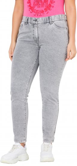 Ulla Popken Stretch Cotton Cargo Crop Pants White - Džinsi & Bikses Lielos Izmēros – Plus Size - 