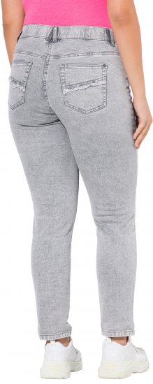 Ulla Popken Stretch Cotton Cargo Crop Pants White - Džinsi & Bikses Lielos Izmēros – Plus Size - 