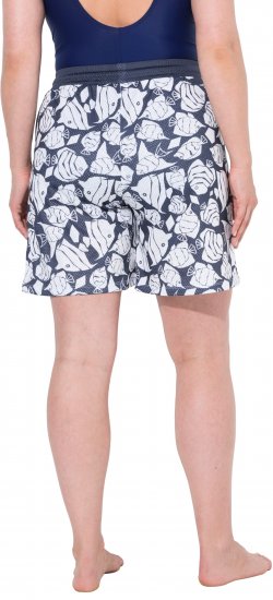 Ulla Popken Angelfish Mesh Shorts Blue - Džinsi & Bikses Lielos Izmēros – Plus Size - 