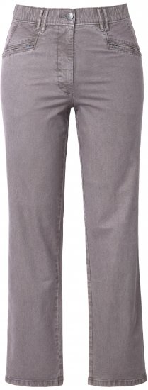 Ulla Popken Tapered Leg Mony Pants Black - Džinsi & Bikses Lielos Izmēros – Plus Size - 