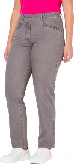 Ulla Popken Tapered Leg Mony Pants Black - Džinsi & Bikses Lielos Izmēros – Plus Size - 