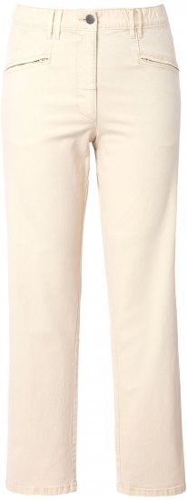 Ulla Popken Tapered Leg Mony Pants Dark Putty - Džinsi & Bikses Lielos Izmēros – Plus Size - 