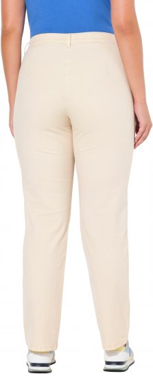 Ulla Popken Tapered Leg Mony Pants Dark Putty - Džinsi & Bikses Lielos Izmēros – Plus Size - 