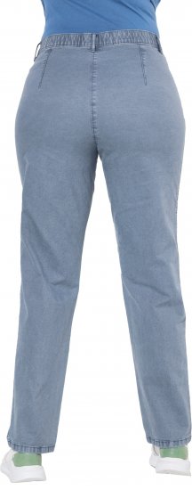 Ulla Popken Tapered Leg Mony Pants Atlantic Blue - Džinsi & Bikses Lielos Izmēros – Plus Size - 