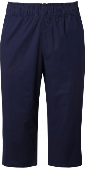 Ulla Popken Stretch Fit Paper Bag Culottes Navy - Džinsi & Bikses Lielos Izmēros – Plus Size - 