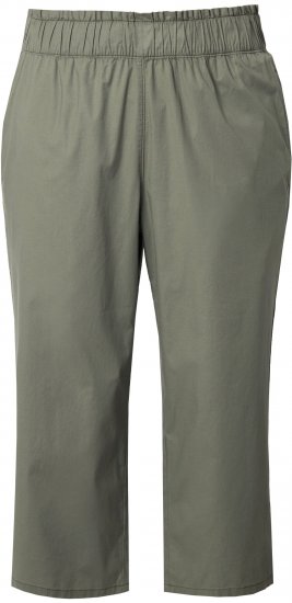 Ulla Popken Stretch Fit Paper Bag Culottes Green - Džinsi & Bikses Lielos Izmēros – Plus Size - 