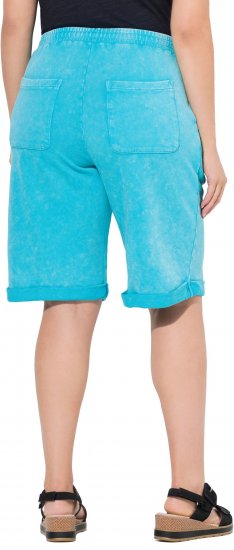 Ulla Popken Acid Wash Elastic Waist Sweatshirts Blue - Džinsi & Bikses Lielos Izmēros – Plus Size - 