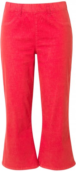 Ulla Popken Wide Leg Twill Mary Fit Culottes Neon Red - Džinsi & Bikses Lielos Izmēros – Plus Size - 