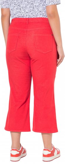 Ulla Popken Wide Leg Twill Mary Fit Culottes Neon Red - Džinsi & Bikses Lielos Izmēros – Plus Size - 