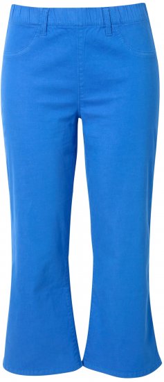 Ulla Popken Wide Leg Twill Mary Fit Culottes Deep Aqua - Džinsi & Bikses Lielos Izmēros – Plus Size - 