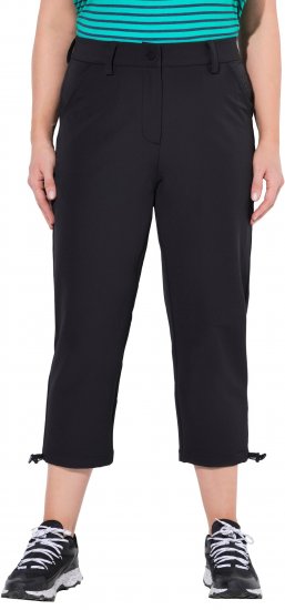 Ulla Popken Ultra Light Triple Function Cropped Softshell Pants Black - Džinsi & Bikses Lielos Izmēros – Plus Size - 