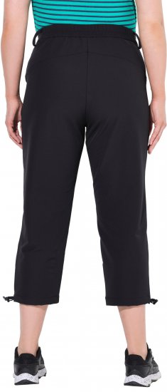 Ulla Popken Ultra Light Triple Function Cropped Softshell Pants Black - Džinsi & Bikses Lielos Izmēros – Plus Size - 