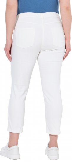 Ulla Popken Cropped Jeggings Snow White - Džinsi & Bikses Lielos Izmēros – Plus Size - 