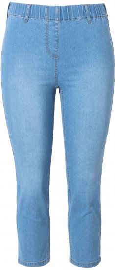 Ulla Popken Cropped Jeggings Light Blue Denim - Džinsi & Bikses Lielos Izmēros – Plus Size - 