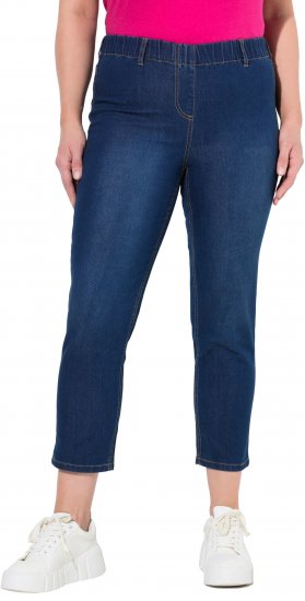 Ulla Popken Cropped Jeggings Blue Denim - Džinsi & Bikses Lielos Izmēros – Plus Size - 