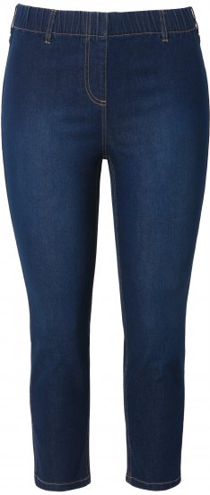 Ulla Popken Cropped Jeggings Denim Blue - Džinsi & Bikses Lielos Izmēros – Plus Size - 