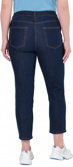 Ulla Popken Cropped Jeggings Denim Blue - Džinsi & Bikses Lielos Izmēros – Plus Size - 