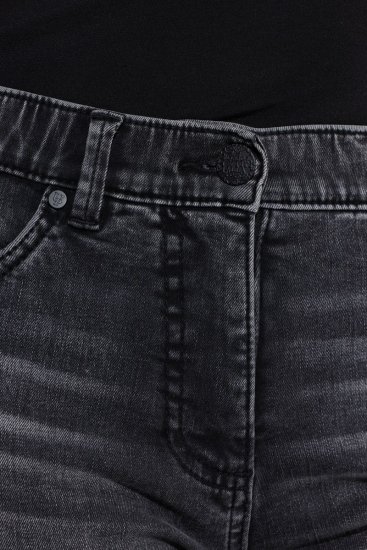Ulla Popken Raw Edge Stretch Fit Jeans Black - Džinsi - Sieviešu džinsi lielos izmēros