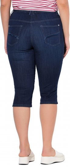Ulla Popken Denim Elastic Waist Capres Blue - Džinsi & Bikses Lielos Izmēros – Plus Size - 