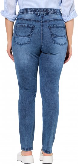Ulla Popken Vintage Wash Stretch Fit Jeans Blue Denim - Džinsi & Bikses Lielos Izmēros – Plus Size - 