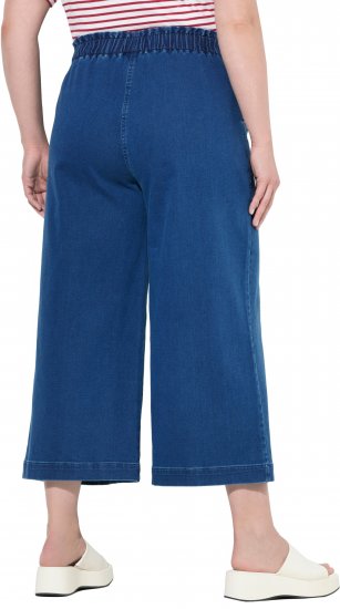 Ulla Popken Denim Culottes Blue - Džinsi & Bikses Lielos Izmēros – Plus Size - 