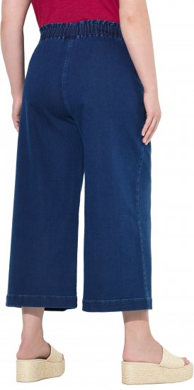 Ulla Popken Denim Culottes Denim Blue - Džinsi & Bikses Lielos Izmēros – Plus Size - 