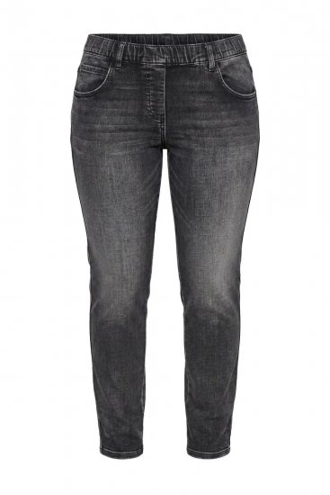 Ulla Popken Vintage Wash Jeggings Black - Legingi - Legingi lielajos izmēros